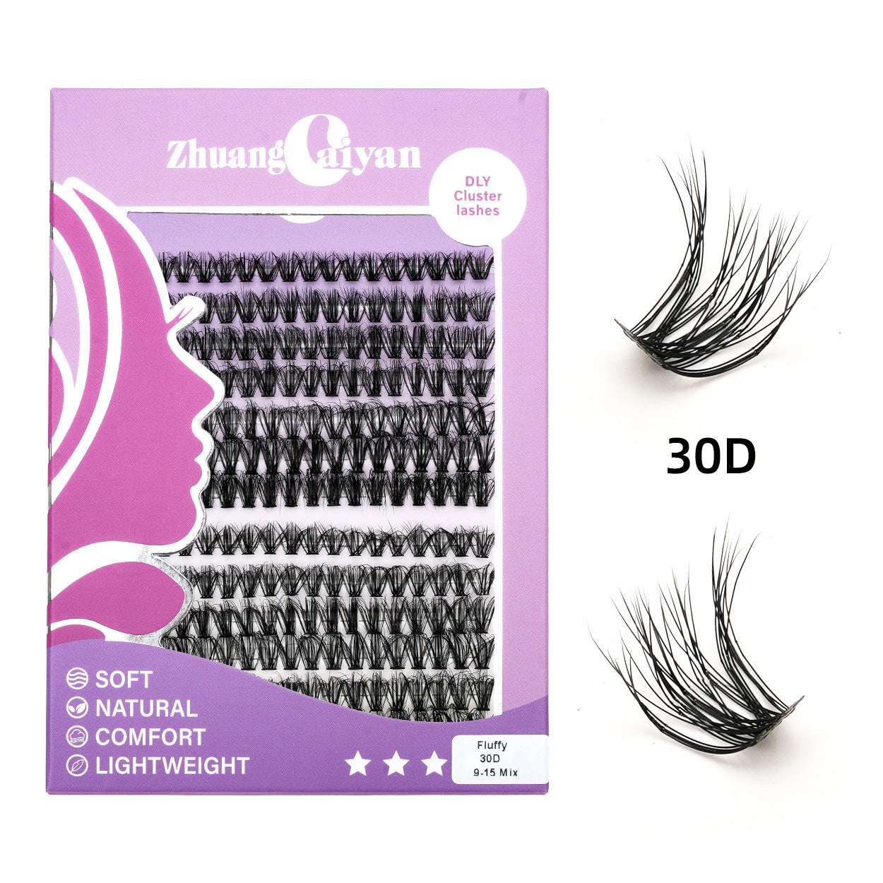 Lash Clusters Kit with Long-lasting Lash Bond and Seal,Tweezers and Remover