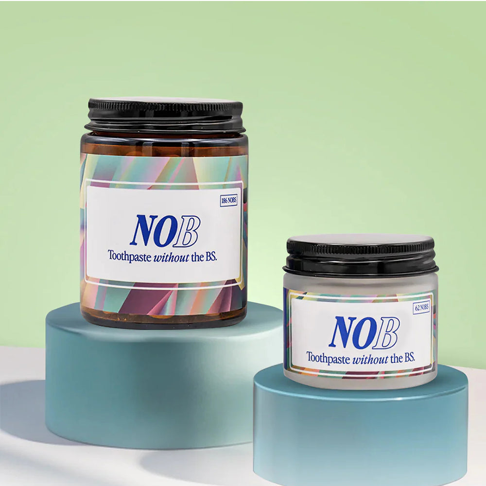 2-in-1 Toothpaste Tablets – Fresh Mint, Travel Jar (62 Ct)