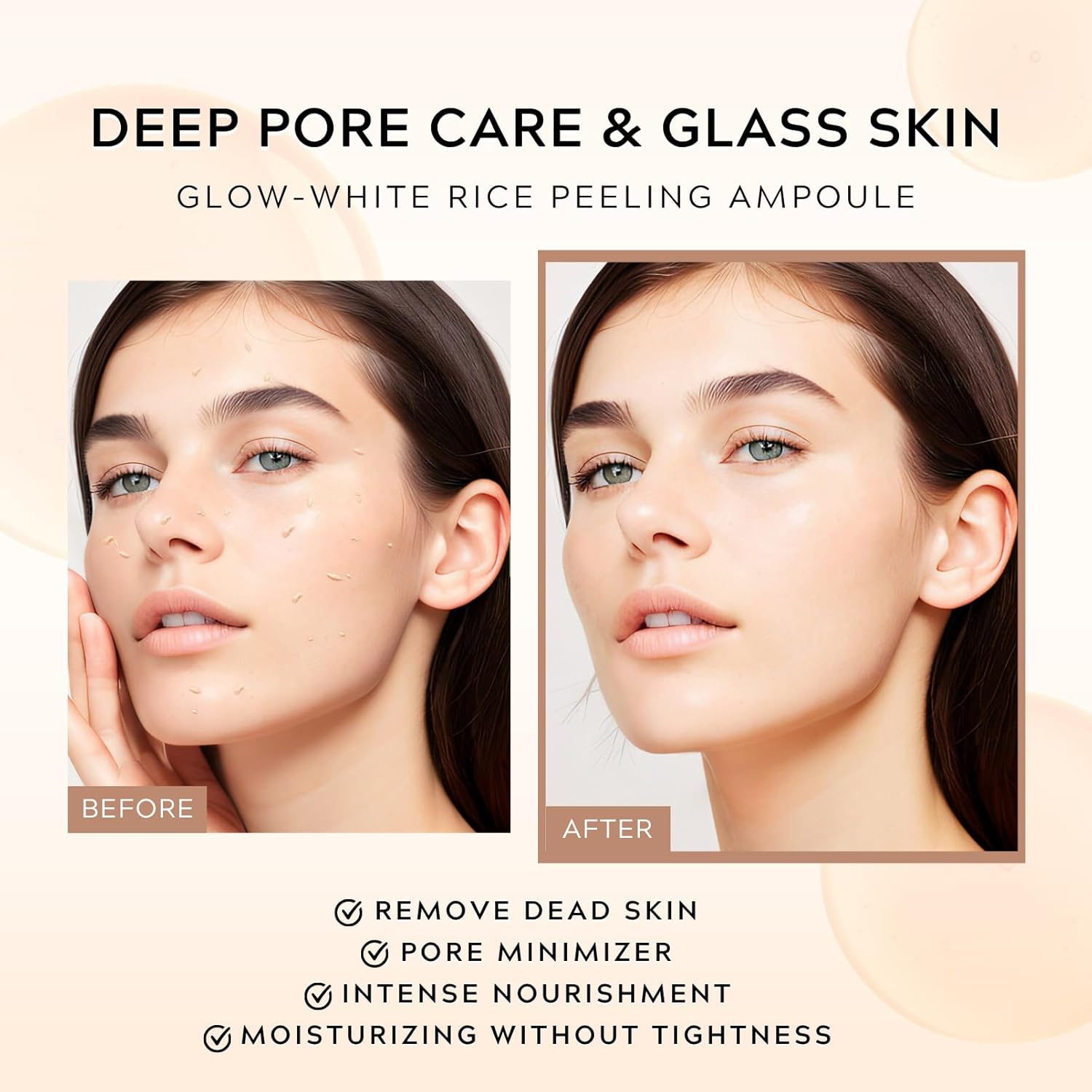 Glowing Rice Ampoule Double Effect Exfoliating Essence🌾