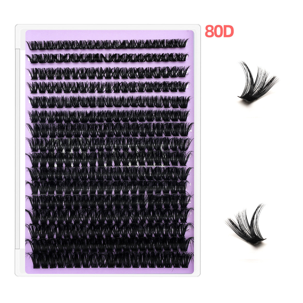 Lash Clusters Kit with Long-lasting Lash Bond and Seal,Tweezers and Remover