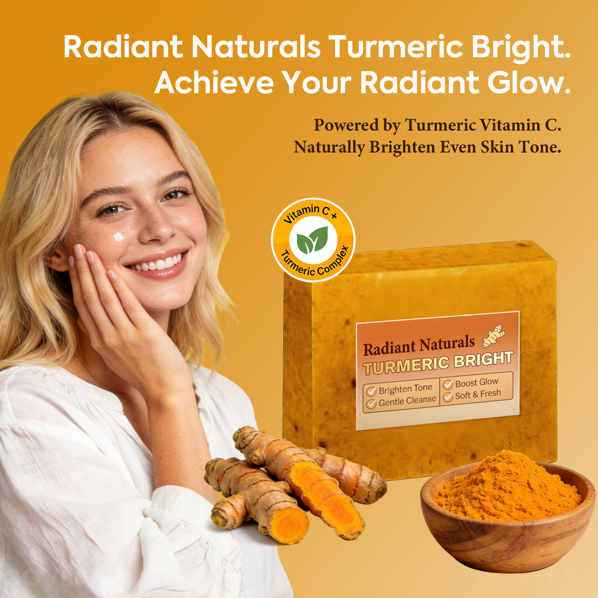 Gentle Turmeric Soap for Face & Body